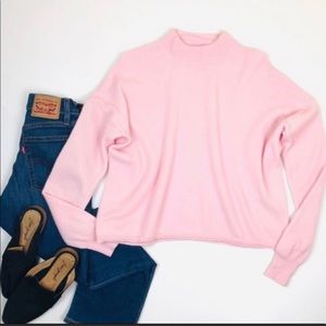 NWOT Madewell 100% cashmere mock neck sweater